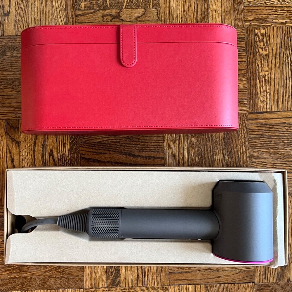 Dyson Supersonic Hair Dryer - Fuchsia/Iron with Travel Case